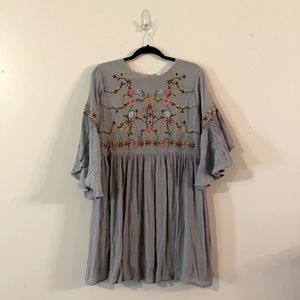 Umgee Boho Flutter Sleeve Dress